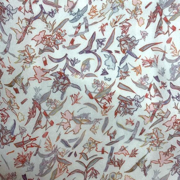 IRO PARIS Baden Dress Ruffle Trim Floral Mini Dress Lace Up V-Neck Coquette 8 - Picture 9 of 13